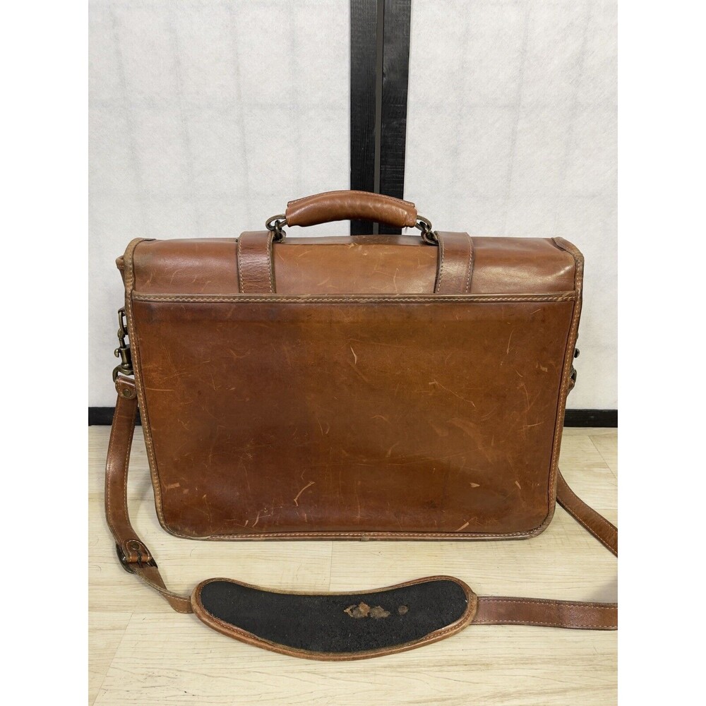 Vintage SCHLESINGER Messanger  Leather Bag. - Picture 5 of 14